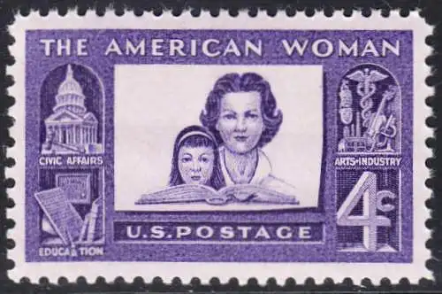 USA Michel 0780 / Scott 1152 postfrisch EINZELMARKE (a3) - Verdienste der amerikanischen Frau: Mutter mit Tochter