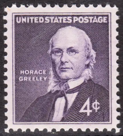 USA Michel 0807 / Scott 1177 postfrisch EINZELMARKE (a4) - 150. Geburtstag von Horace Greeley, Verleger und Publizist