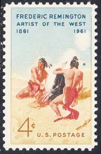 USA Michel 0813 / Scott 1187 postfrisch EINZELMARKE (a2) - 100. Geburtstag von Frederic Remington, Maler und Bildhauer