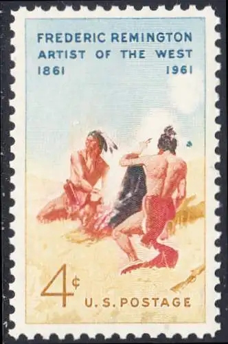 USA Michel 0813 / Scott 1187 postfrisch EINZELMARKE (a3) - 100. Geburtstag von Frederic Remington, Maler und Bildhauer