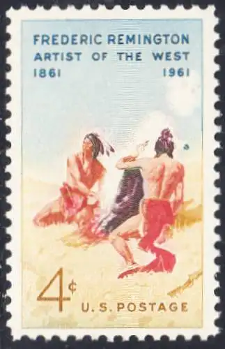 USA Michel 0813 / Scott 1187 postfrisch EINZELMARKE (a4) - 100. Geburtstag von Frederic Remington, Maler und Bildhauer