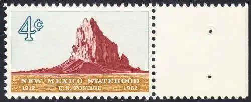 USA Michel 0820 / Scott 1191 postfrisch EINZELMARKE rechts - 50 Jahre Staat New Mexiko; Felsformation Shiprock