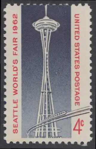 USA Michel 0826 / Scott 1196 postfrisch (Gummierung beeinträchtigt) EINZELMARKE (a2) - Weltausstellung, Seattle, WA