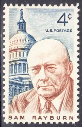 USA Michel 0832 / Scott 1202 postfrisch EINZELMARKE (a2) - Samuel Talisferro Rayburn, Sprecher des amerikanischen Repräsentantenhauses; Kapitol 