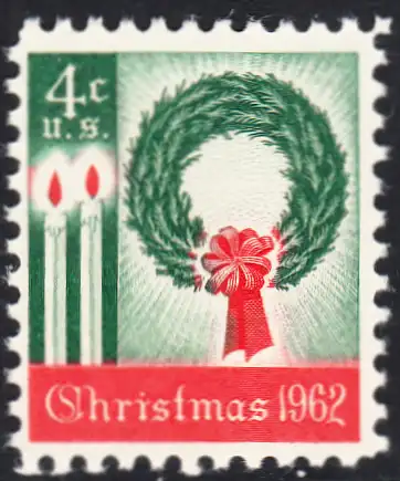 USA Michel 0834 / Scott 1205 postfrisch EINZELMARKE (a2) - Weihnachten 