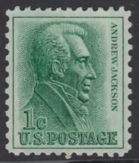 USA Michel 0816 / Scott 1209 postfrisch EINZELMARKE (ungummiert) - Berühmte Amerikaner: Andrew Jackson, 7. Präsident