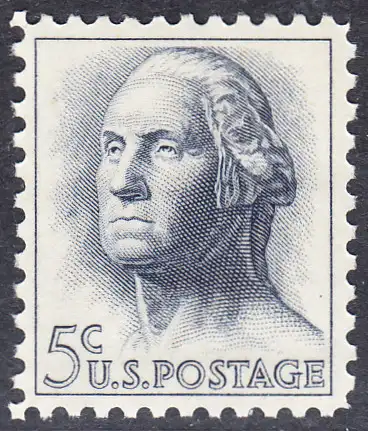 USA Michel 0817 / Scott 1213 postfrisch EINZELMARKE (a2) - Berühmte Amerikaner: George Washington, 1. Präsident