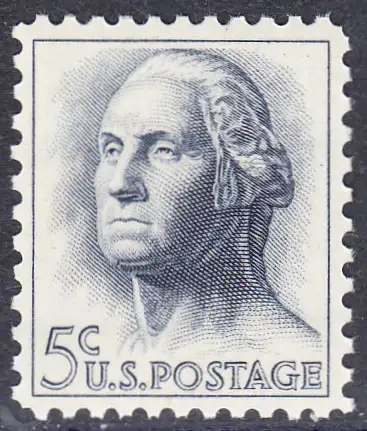 USA Michel 0817 / Scott 1213 postfrisch EINZELMARKE (a3) - Berühmte Amerikaner: George Washington, 1. Präsident