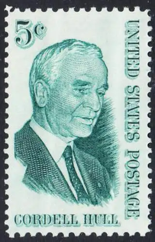 USA Michel 0848 / Scott 1235 postfrisch EINZELMARKE (a2) - Cordell Hull, Politiker, Friedensnobelpreis 1945