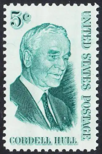 USA Michel 0848 / Scott 1235 postfrisch EINZELMARKE (a3) - Cordell Hull, Politiker, Friedensnobelpreis 1945