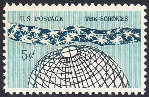 USA Michel 0850 / Scott 1237 postfrisch EINZELMARKE (a2) - 100 Jahre Nationalakademie der Wissenschaften; „Das Universum“