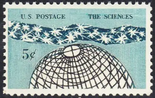 USA Michel 0850 / Scott 1237 postfrisch EINZELMARKE (a4) - 100 Jahre Nationalakademie der Wissenschaften; „Das Universum“