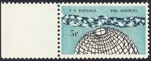 USA Michel 0850 / Scott 1237 postfrisch EINZELMARKE RAND links (a2) - 100 Jahre Nationalakademie der Wissenschaften; „Das Universum“