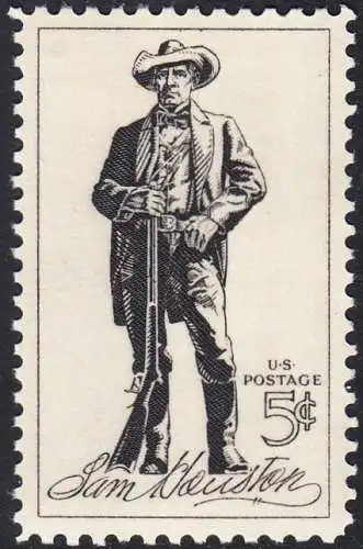 USA Michel 0855 / Scott 1242 postfrisch EINZELMARKE (a2) - Sam Houston, Sieger von San Jacinto, Präsident von Texas, US-Senator