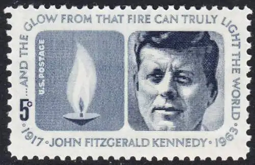 USA Michel 0860 / Scott 1246 postfrisch EINZELMARKE (a2) - John Fitzgerald Kennedy, 35. Präsident