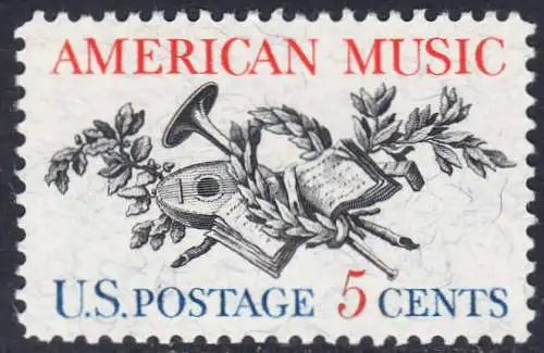 USA Michel 0867 / Scott 1252 postfrisch EINZELMARKE (a2) - Amerikanische Musik; 50 Jahre Amerikanische Vereinigung der Komponisten, Textdichter und Verleger (ASCAP) 