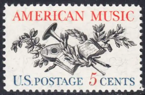 USA Michel 0867 / Scott 1252 postfrisch EINZELMARKE (a3) - Amerikanische Musik; 50 Jahre Amerikanische Vereinigung der Komponisten, Textdichter und Verleger (ASCAP) 