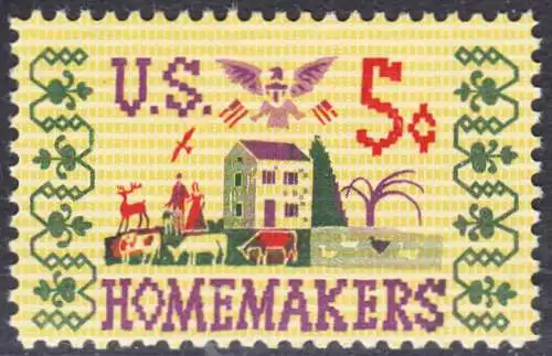 USA Michel 0868 / Scott 1253 postfrisch EINZELMARKE (a2) - Heimarbeiterinnen, 50 Jahre Smith-Lever-Gesetz