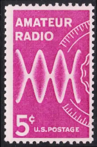 USA Michel 0875 / Scott 1260 postfrisch EINZELMARKE (a3) - Amateurfunk: Radiowellen, Skala