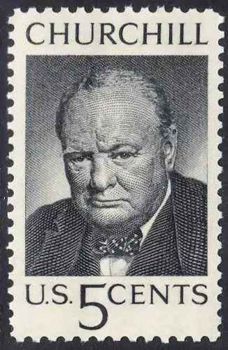 USA Michel 0880 / Scott 1264 postfrisch EiNZELMARKE (a2) - Winston Spencer Churchill; britischer Politiker, Nobelpreis 1953