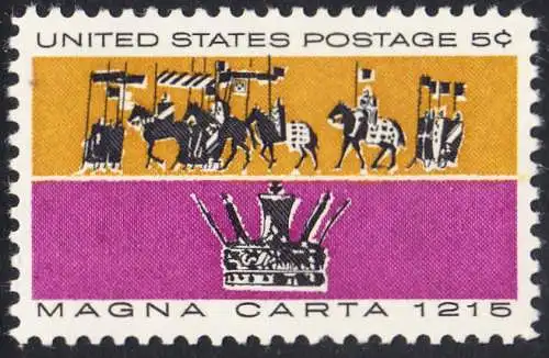 USA Michel 0881 / Scott 1265 postfrisch EINZELMARKE (a3) - 750. Jahrestag der Erklärung der Magna Carta