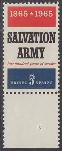 USA Michel 0883 / Scott 1267 postfrisch EINZELMARKE RAND unten (a2) - 100 Jahre Heilsarmee