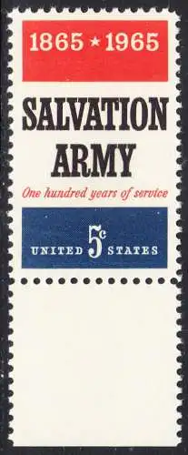 USA Michel 0883 / Scott 1267 postfrisch EINZELMARKE RAND unten (a2) - 100 Jahre Heilsarmee