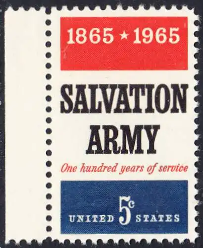 USA Michel 0883 / Scott 1267 postfrisch EINZELMARKE RAND links - 100 Jahre Heilsarmee