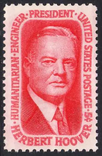 USA Michel 0885 / Scott 1269 postfrisch EINZELMARKE (a2) - Herbert Clark Hoover, 31. Präsident