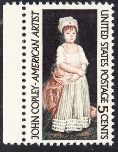 USA Michel 0889 / Scott 1273 postfrisch EINZELMARKE RAND links - John Singleton Copley, Maler