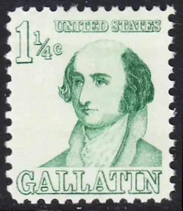 USA Michel 0915 / Scott 1279 postfrisch EINZELMARKE (a2) - Berühmte Amerikaner: Albert Gallatin, Diplomat