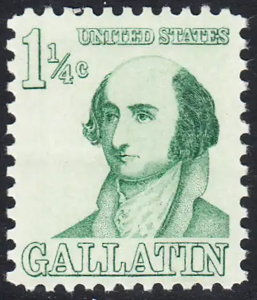 USA Michel 0915 / Scott 1279 postfrisch EINZELMARKE (a3) - Berühmte Amerikaner: Albert Gallatin, Diplomat