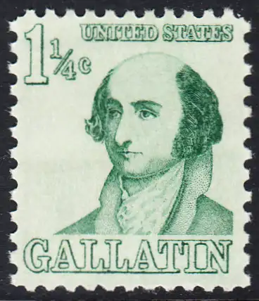 USA Michel 0915 / Scott 1279 postfrisch EINZELMARKE (a4) - Berühmte Amerikaner: Albert Gallatin, Diplomat
