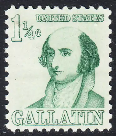 USA Michel 0915 / Scott 1279 postfrisch EINZELMARKE (a1) - Berühmte Amerikaner: Albert Gallatin, Diplomat