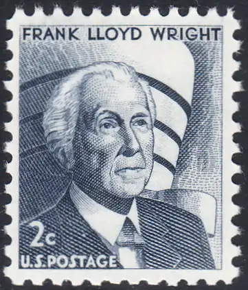 USA Michel 0902 / Scott 1280 postfrisch EINZELMARKE (a2) - Berühmte Amerikaner: Frank Lloyd Wright, Architekt