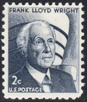 USA Michel 0902 / Scott 1280 postfrisch EINZELMARKE (a3) - Berühmte Amerikaner: Frank Lloyd Wright, Architekt