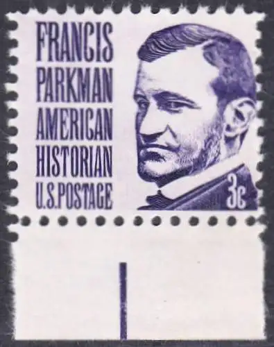 USA Michel 0929 / Scott 1281 postfrisch EINZELMARKE RAND unten (a2) - Berühmte Amerikaner: Francis Parkman, Historiker