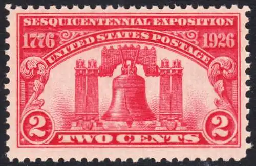 USA Michel 0303 / Scott 0627 postfrisch EINZELMARKE (a4) - 150 Jahre Unabhängigkeit der Vereinigten Staaten von Amerika, Ausstellung in Philadelphia, PA