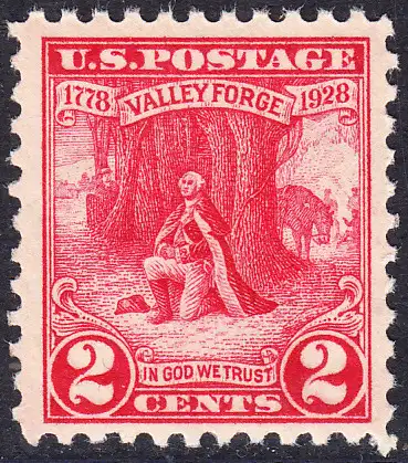 USA Michel 0309 / Scott 0645 postfrisch EINZELMARKE (a4) - 150. Jahrestag des Winterlagers der Armee von General Washington in Valley Forge