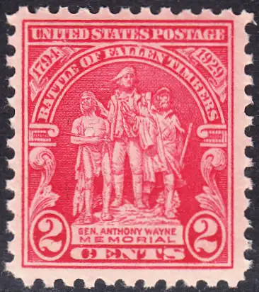 USA Michel 0319 / Scott 0680 postfrisch EINZELMARKE (a3) - 135. Jahrestag der Schlacht von Fallen Timbers, Ohio