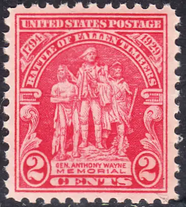 USA Michel 0319 / Scott 0680 postfrisch EINZELMARKE (a4) - 135. Jahrestag der Schlacht von Fallen Timbers, Ohio