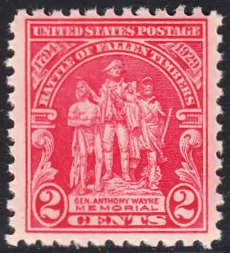 USA Michel 0319 / Scott 0680 postfrisch EINZELMARKE (a7) - 135. Jahrestag der Schlacht von Fallen Timbers, Ohio