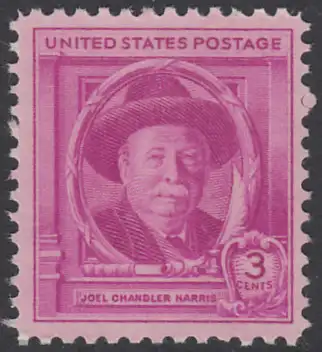 USA Michel 0593 / Scott 0980 postfrisch EINZELMARKE (a4) - 100. Geburtstag von Joel Chandler Harris; Schriftsteller, Vertreter der Local-Color-Literatur