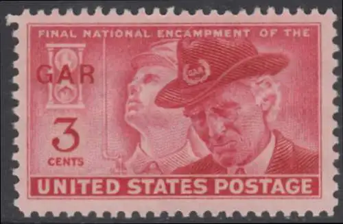 USA Michel 0599 / Scott 0985 postfrisch EINZELMARKE (a4) - Letztes Veteranentreffen der Unionsarmee, Indianapolis