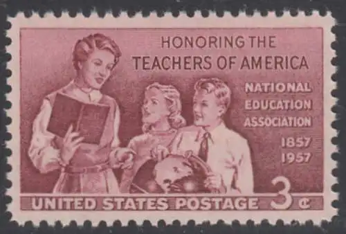 USA Michel 0715 / Scott 1093 postfrisch EINZELMARKE (a2) - 100 Jahre Lehrer-Vereinigung: Lehrerin mit Schülern
