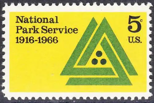 USA Michel 0905 / Scott 1314 postfrisch EINZELMARKE (a2) - 50 Jahre Nationalparkdienst 