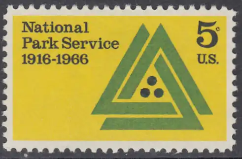 USA Michel 0905 / Scott 1314 postfrisch EINZELMARKE (a4) - 50 Jahre Nationalparkdienst 