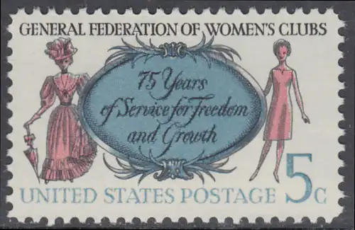 USA Michel 0907 / Scott 1316 postfrisch EINZELMARKE (a4) - 75 Jahre Vereinigte Frauen-Clubs