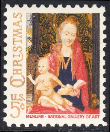 USA Michel 0912 / Scott 1321 postfrisch EINZELMARKE (a3) - Weihnachten: Maria mit Kind und Engeln