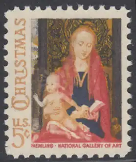 USA Michel 0912 / Scott 1321 postfrisch EINZELMARKE (a5) - Weihnachten: Maria mit Kind und Engeln